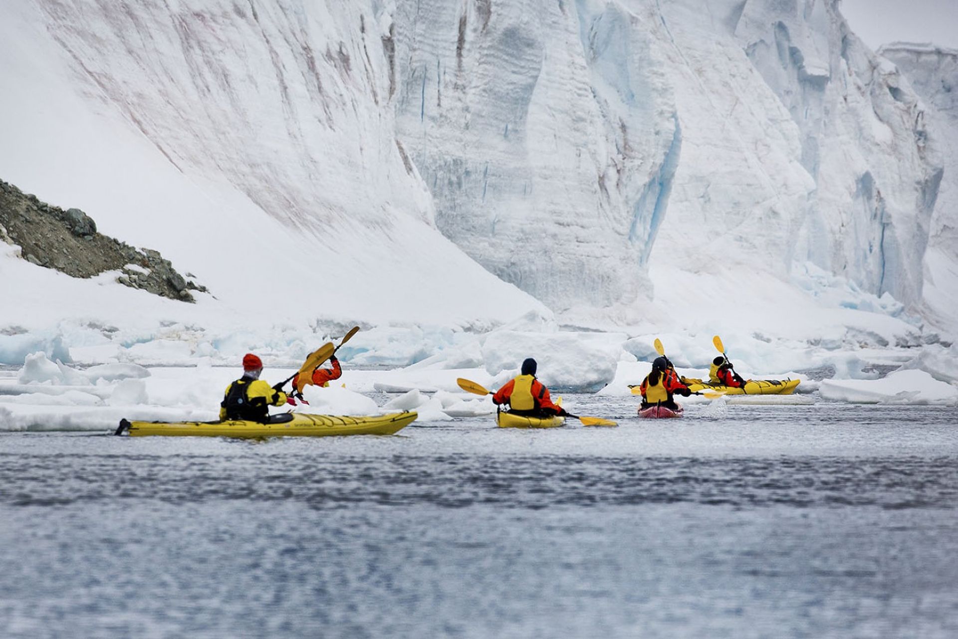 Kayaking in antarctica Kayaking in antarctica