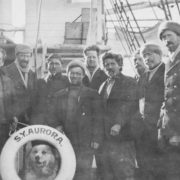 Survivors of the Ross Sea Party on board the Aurora, January 1917.