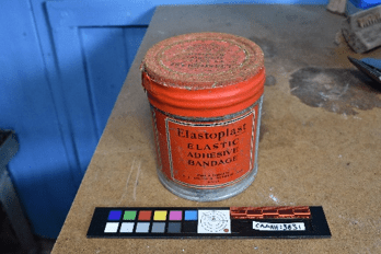 A tin of elastoplast adhesive bandage