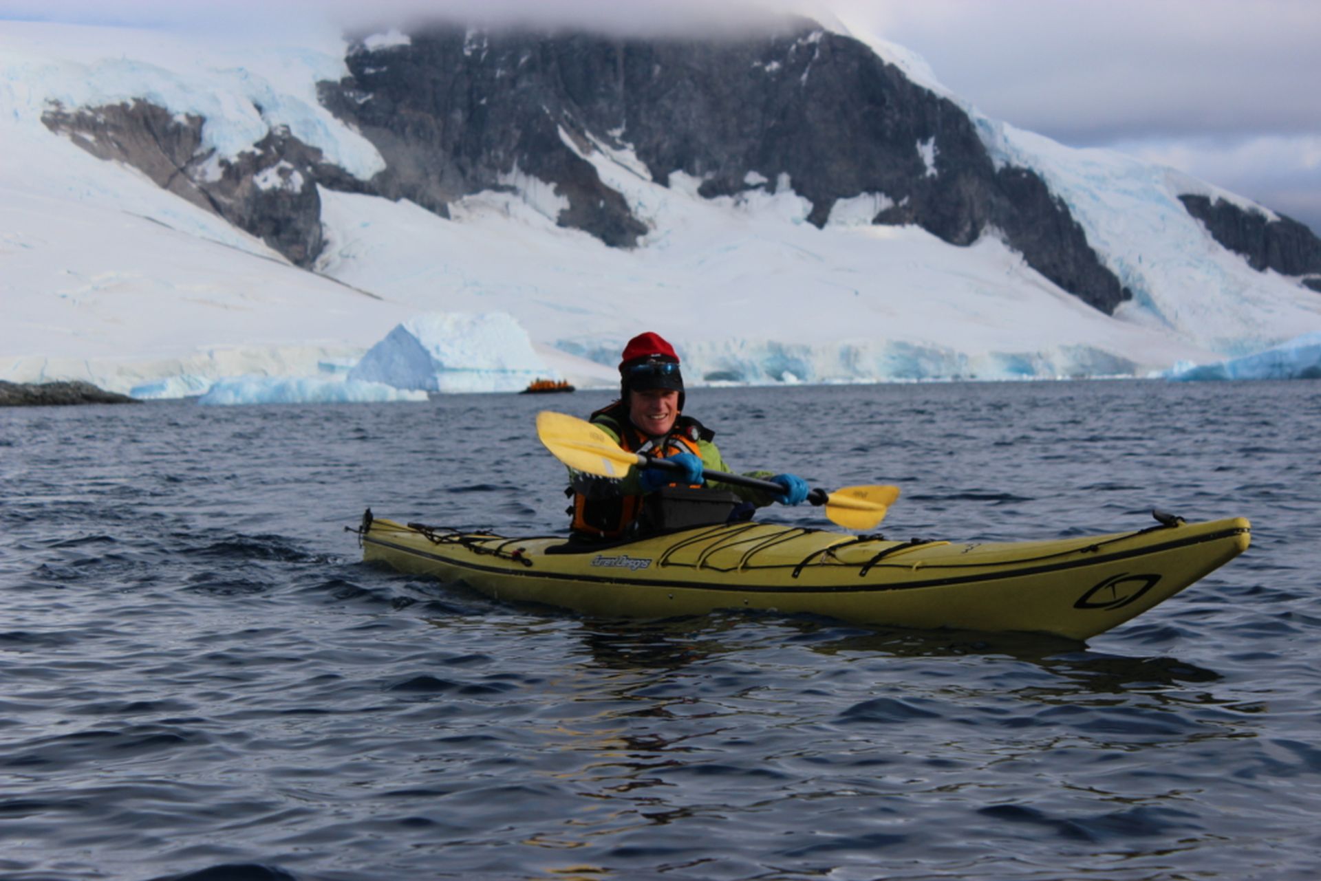 Marcus Kayaking in Antarctica