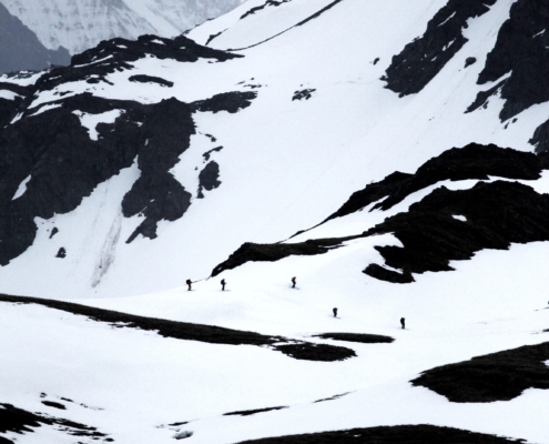 Antarctic Heritage Trust climbing team on Mount Hodges Inspiring Explorers South Georgia