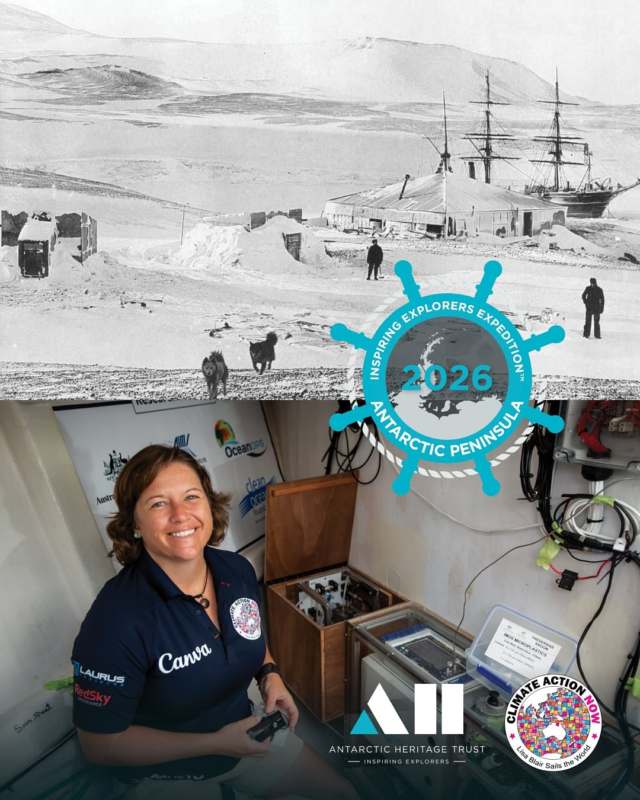 ⏳ Applications close tomorrow for the Inspiring Explorers Expedition™ Antarctic Peninsula 2026!

Scott and Shackleton’s ships played an integral part in the heroic era of Antarctic exploration. The ships ‘Discovery’, ‘Nimrod’, ‘Terra Nova’, ‘Aurora’, and ‘Endurance’ supported important science and exploration and were central to some of the most extraordinary tales of survival. 

World-record solo sailor Lisa Blair brings her own story of endurance, survival and scientific discovery to the Trust’s Inspiring Explorers Expedition™ Antarctic Peninsula 2026, joining the team as a mentor.

From surviving a dramatic dismasting at sea that almost cost her life, to gathering over 180 Antarctic water samples that revealed every sample to be polluted with microplastics, Lisa has pushed the limits of human endurance and highlighted the impact of human activity on one of the world’s most fragile environments. 

On this expedition you will be inspired to continue the legacy of exploration and scientific discovery begun by the heroic era explorers and continued by Lisa. Take an active role learning to sail a historic tall ship and take part in Bark EUROPA’s collaboration with the Polar Citizen Science Collective to collect data as you cross the Drake Passage.

Applications are open to New Zealand citizens and permanent residents aged 18-30.
Apply now at inspiringexplorers.co.nz or through the AHT link in bio!
Applications close tomorrow Friday 12 September 2025.

Thank you to our generous Inspiring Explorers™ Fund donors, your support makes these extraordinary Antarctic expeditions for young people possible.

📸 	Top: Scott’s ‘Discovery’ hut, used as a base for important research in zoology, geology, magnetism, meteorology, and more with ‘Discovery’ ship at anchor behind, 1902. © Skelton Collection, Canterbury Museum. Bottom: Lisa Blair inside ‘Climate Action Now’ collecting microplastic samples. © Lisa Blair Sails the World/Corrina Ridgeway.
Lisa Blair prior to her 2022 record attempt, sailing solo non-stop and unassisted around Antarctica. © Lisa Blair Sails the World/Corrina Ridgeway.