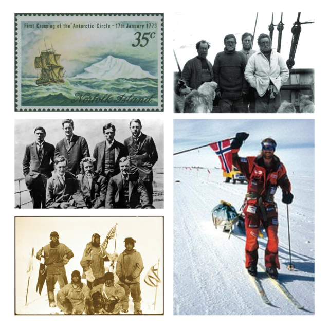 So much #antarctichistory in one day! Join us in celebrating what happened #OnThisDay

It all started in 1773, when #OTD Captain James Cook made the first crossing of the Antarctic Circle, sailing the HMS Resolution through the sea ice! Then over a century later in 1909, Shackleton, accompanied by Wild, Marshall and Adams, were first to walk on the polar plateau after ascending the Beardmore Glacier. Eight years later #OTD in 1917, Davis and Shackleton's relief mission aboard 'Aurora' returned north to New Zealand, carrying the seven survivors of the original Ross Sea Party marooned on Ross Island, Antarctica.

Of course we can't forget that #OTD in 1912 Scott, Wilson, Bowers, Evans and Oates successfully reached the South Pole, only to find that Amundsen and his team had already beaten them! And finally, #OTD in 1997, Norwegian Børge Ousland completed the first unsupported solo crossing of Antarctica from the edge of the Ronne Ice Shelf to the edge of the Ross Ice Shelf, taking him 64 days.

📸 Norfolk Island Crossing of the Antarctic Circle stamp. The survivors of the Ross Sea Party on their return to Wellington, January 1917 (Antarctica NZ Pictorial Collection). The Polar Party at the South Pole (Antarctica NZ Pictorial Collection). The survivors of the Ross Sea Party on their return to Wellington, January 1917 (Antarctica NZ Pictorial Collection). Børge Ousland arriving triumphant at Scott Base on Ross Island after crossing Antarctica.

#inspire #explore #discover #conserve #Antarctica
