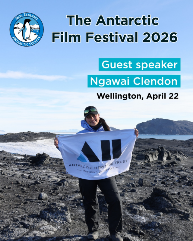 Join the New Zealand Antarctic Society for an unforgettable evening of Antarctica!

Don’t miss guest speaker Ngawai Clendon, who was selected for the Trust's 2025 Inspiring Explorers Expedition™ and will be sharing her journey to the Ross Sea and the historic huts, along with the process and outcomes of that experience.

Catch Ngawai in Wellington on April 22.

Check out the New Zealand Antarctic Society website to book your ticket. Don’t miss it! antarcticsociety.org.nz/events/