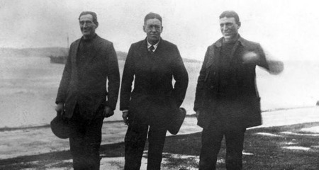 #OnThisDay in 1916, Ernest Shackleton, Frank Worsley and Tom Crean set off at approximately 3am on their journey into the unknown to cross the island of South Georgia. The men were attempting to reach the Stromness whaling station in order to rescue their remaining crew - the three men left with the beached 'James Caird' at King Haakan Bay, and the remaining crew of the 'Endurance' stranded at Elephant Island.

The men had no map and had to improvise a route across mountain ranges and glaciers with only three days of provisions for each man. At one point, they coiled their pieces of rope into three 'pads' to sit on and straddling each other launched themselves into the unknown. Worsley estimated that they travelled approximately 3,000 feet down the slope in three minutes and in his own words said:

“We seemed to shoot into space. For a moment my hair stood on end. Then quite suddenly I felt a glow and knew that I was grinning. I was actually enjoying it. It was most exhilarating...."

Incredibly the men were successful in reaching their destination, and the crew of the 'Endurance' were saved.

#inspire #explore #discover #conserve #antarctica #OTD #shackleton #endurance

📸Crean, Shackleton, and Worsley, after their arrival in Port Stanley (Robert Burton Collection).