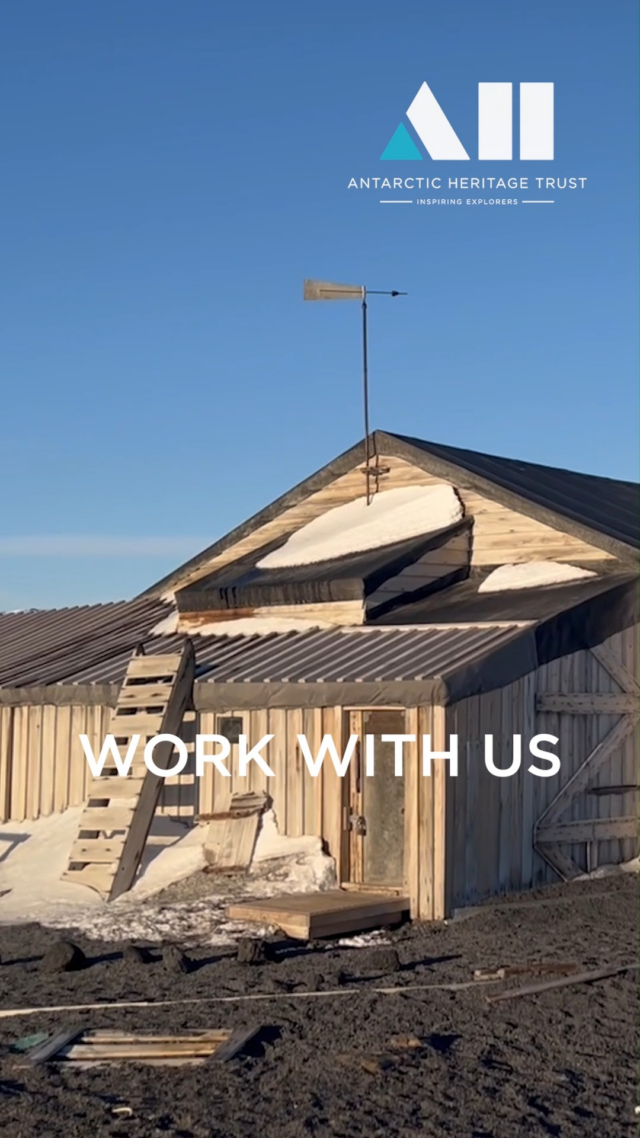 Work with us! Join Antarctic Heritage Trust as our General Manager Antarctic Heritage.

This senior leadership opportunity is a chance to lead world-class work preserving iconic cultural heritage in one of the most extraordinary environments on earth.

Join our team in this exciting construction and programme delivery role where you will oversee the full project cycle across a portfolio of historic sites on Ross Island.

This role also contributes to shaping the future of the Trust's work at Cape Adare, the site of the first building ever constructed on the Antarctic continent.

To find out more or apply, please follow the link in our bio to our website.

Applications are open now and close Sunday 7 June.