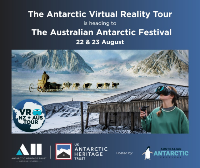 Step inside Antarctic history at the Australian Antarctic Festival!

📍 Australian Antarctic Festival, Hobart (AUS)
📆 Saturday 22 August – Sunday 23 August
🕐 10am – 4pm

Explore Scott's 'Discovery' hut, the first expedition base built on Ross Island in 1902, and experience UK Antarctic Heritage Trust's immersive VR 'A Frozen Night'. 

Scott's 'Discovery' Hut VR transports you to the heart of Antarctic exploration, where you can step inside Captain Scott's historic hut, discover the everyday items used by the explorers, and experience interactive moments including riding in a hydrogen balloon, meeting penguins, feeding huskies, and getting up close to the ‘Discovery’ ship.

UKAHT’s VR ‘A Frozen Night’ features Base E on Stonington Island, a pivotal dog sledging outpost established in 1946.

These experiences are FREE, take around 30 minutes, and are suitable for ages 11+. Bookings are essential. Follow the link in bio to book.