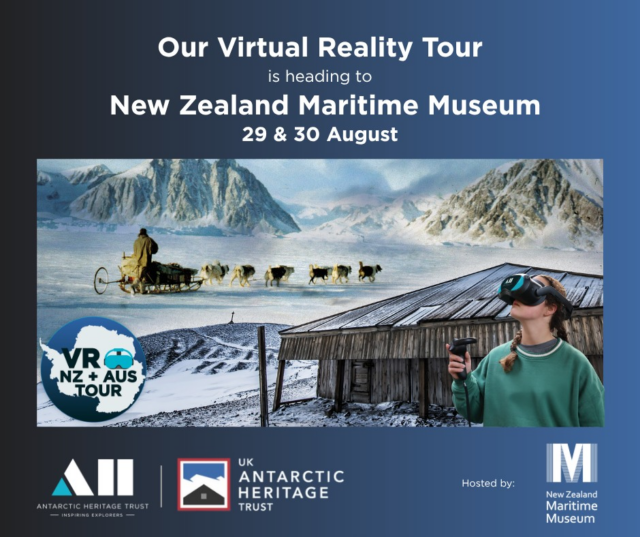 Step inside Antarctic history at the New Zealand Maritime Museum!

📍New Zealand Maritime Museum, Auckland
📆Saturday 29 August – Sunday 30 August
🕐10am – 3:30pm

Explore Scott's 'Discovery' hut, the first expedition base built on Ross Island in 1902, and experience UK Antarctic Heritage Trust's immersive VR 'A Frozen Night'.

Scott's 'Discovery' Hut VR transports you to the heart of Antarctic exploration, where you can step inside Captain Scott's historic hut, discover the everyday items used by the explorers, and experience interactive moments including riding in a hydrogen balloon, meeting penguins, feeding huskies, and getting up close to the ‘Discovery’ ship.

UKAHT’s VR ‘A Frozen Night’ features Base E on Stonington Island, a pivotal dog sledging outpost established in 1946.

The experience is FREE, takes around 30 minutes, and is suitable for ages 11+. Bookings are essential. Follow the link in bio to book.